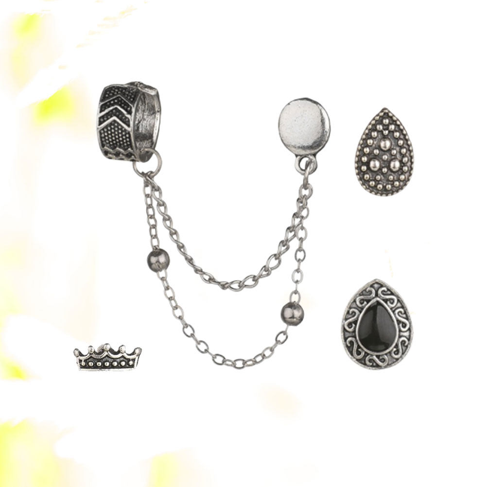 Women Accessories Shop Design - 1 zestaw metalowych klipsów do uszu
