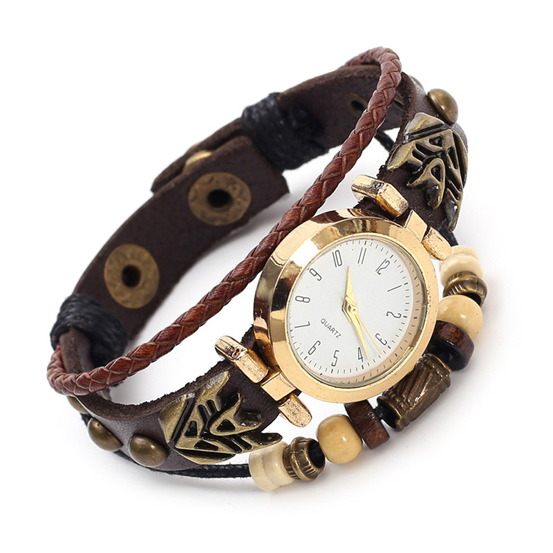 Women Accessories Pk - Zegarek kwarcowy w stylu vintage ze