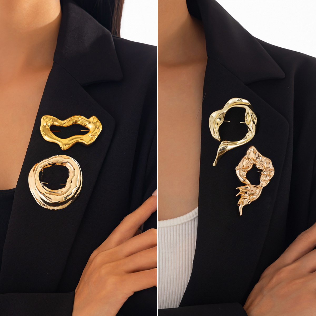 Women'S Accessories Jewelry - Nowe modne nieregularne broszki dla kobiet,