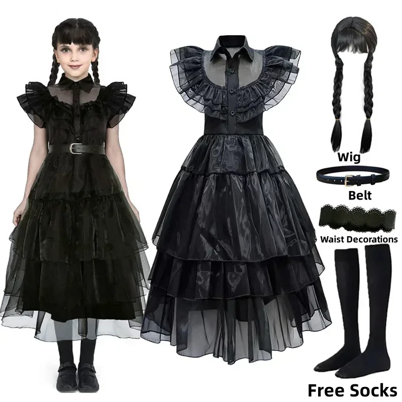 Women'S Accessories Clothing - Czarna Sukienka Czarnej Wiedźmy dla Dziewczynek,