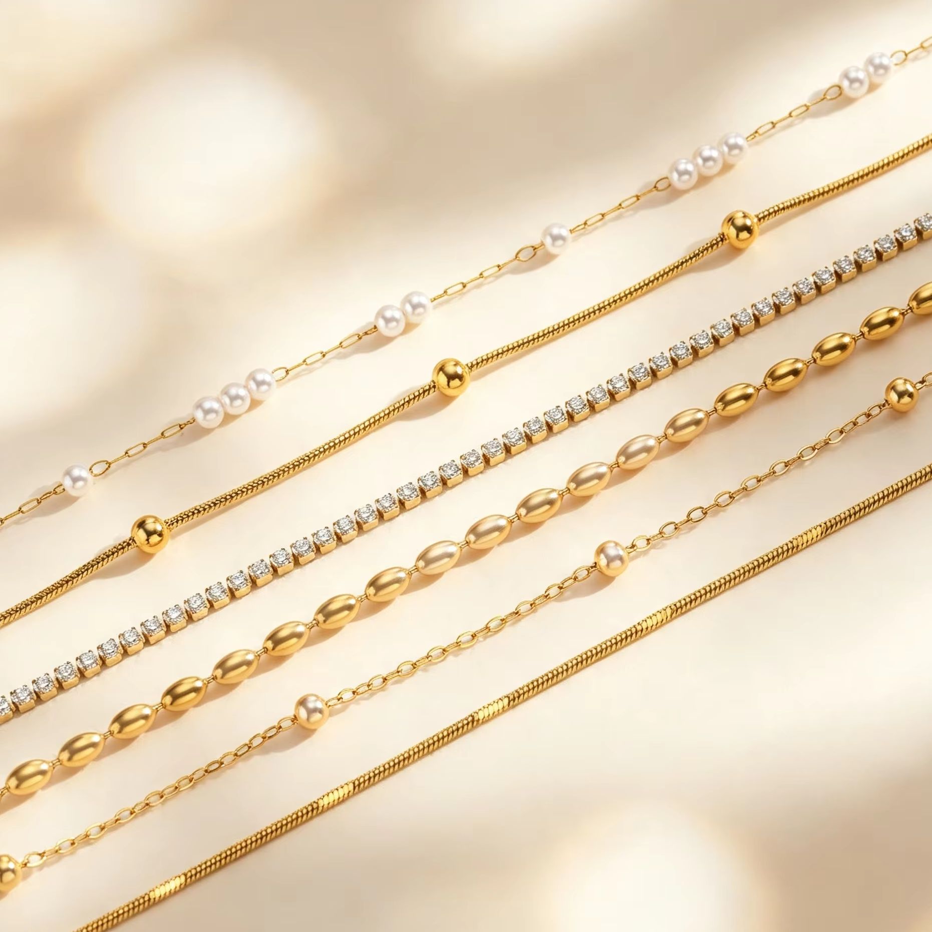 Delikatne damskie bransoletki  – Beaded Anklet Chain recenzja i cena