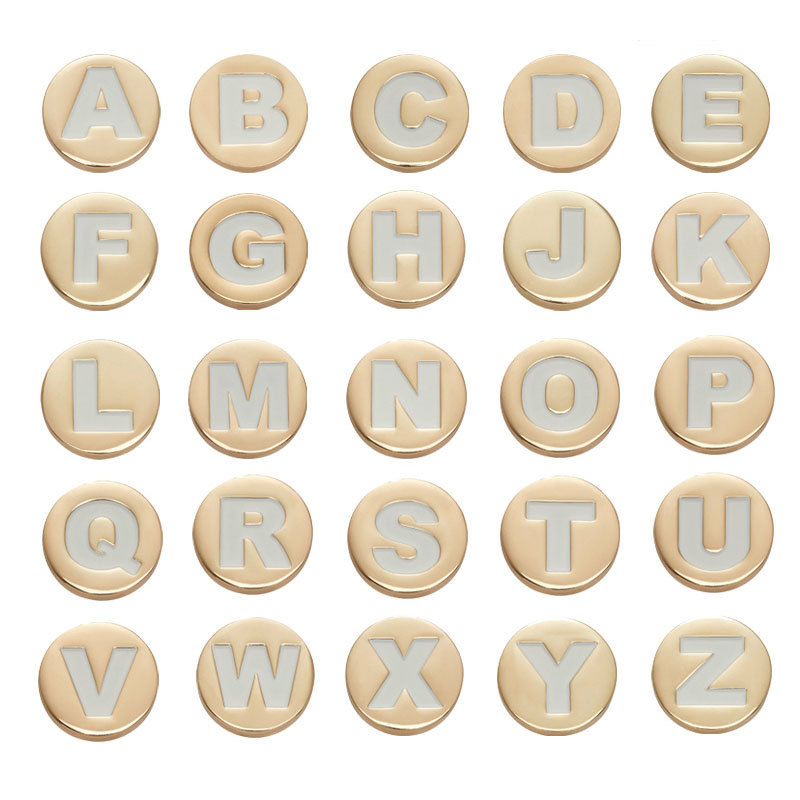 Bling Gold Letter Shoe Charms  – Women'S Accessories For Crocs recenzja i cena