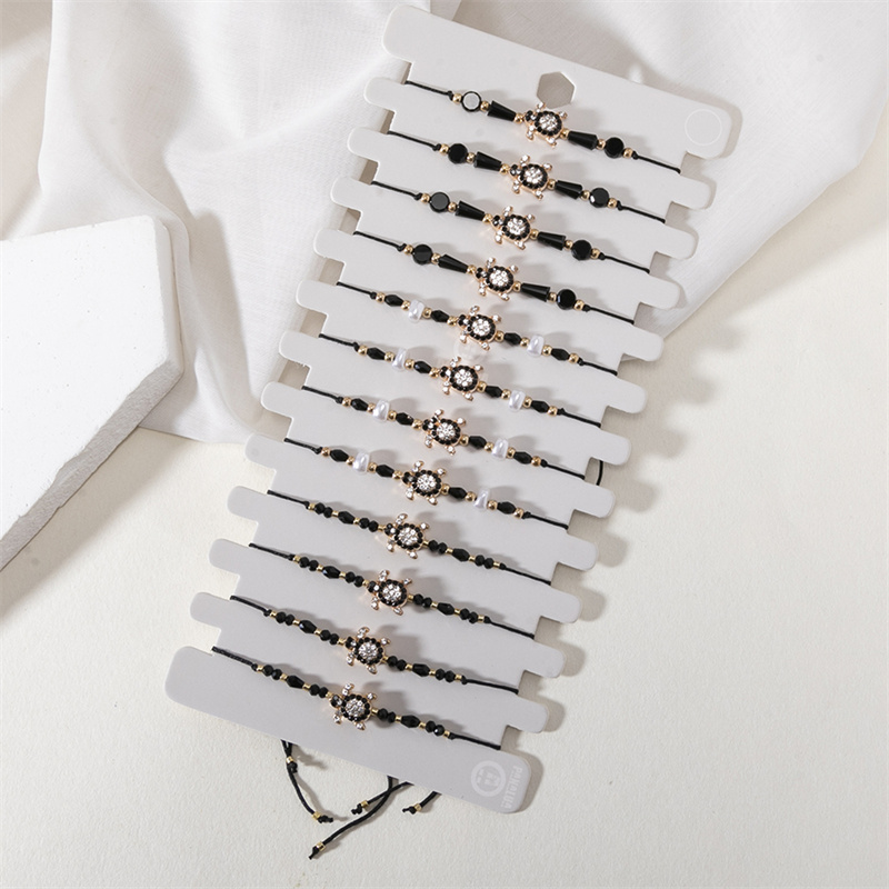 12 sztuk/zestaw kolorowe koral – Beaded Anklet Chain recenzja i cena