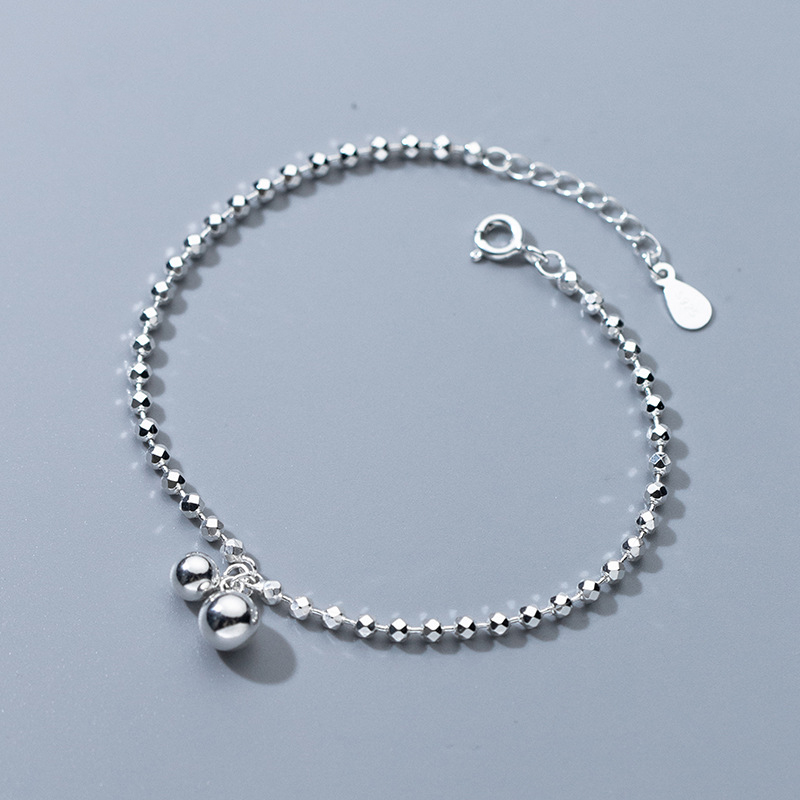 925 Sterling srebrny diament-C – Beaded Anklet Chain recenzja i cena