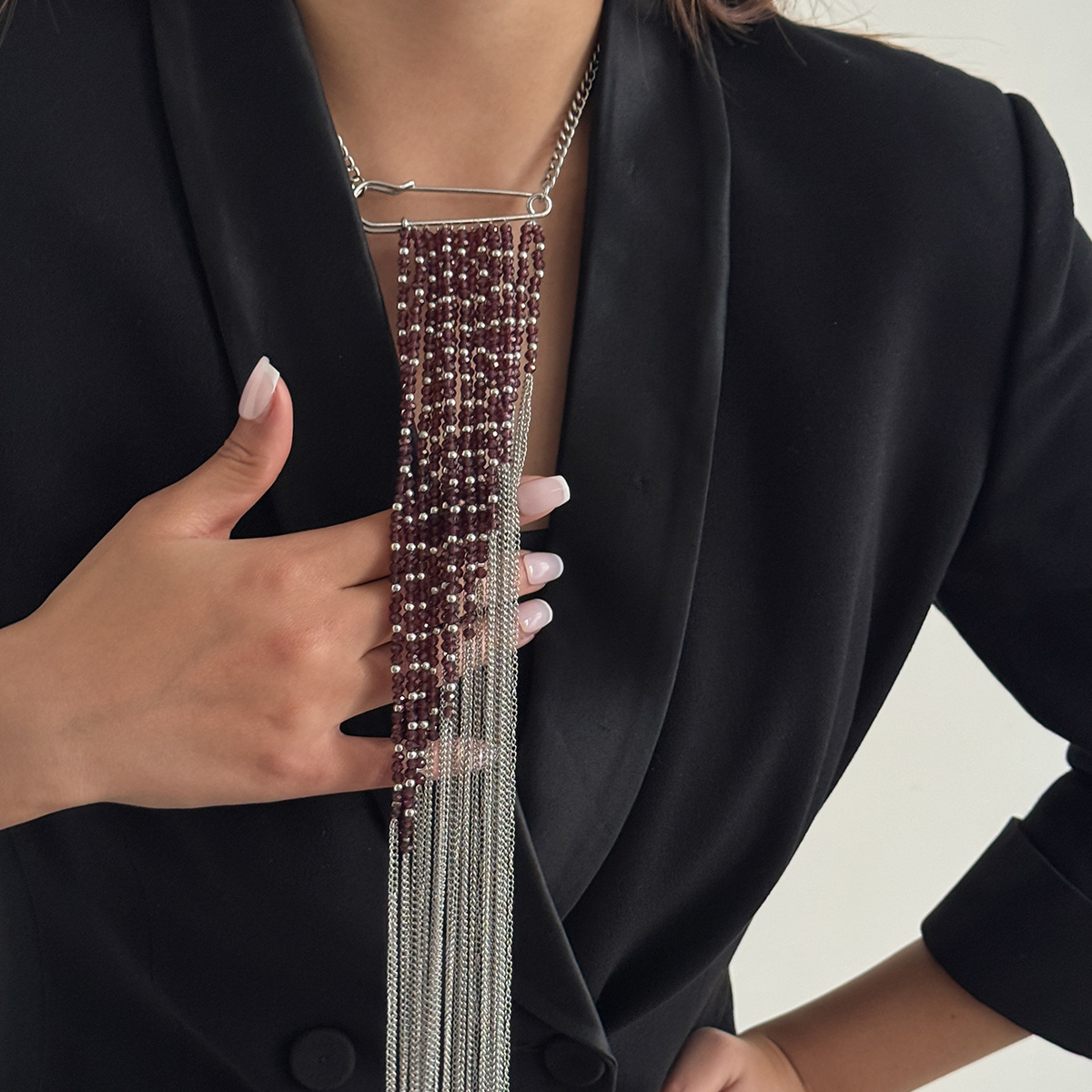 Srebrna broszka z łańcuszkiem  – Women'S Accessories Jewelry recenzja i cena