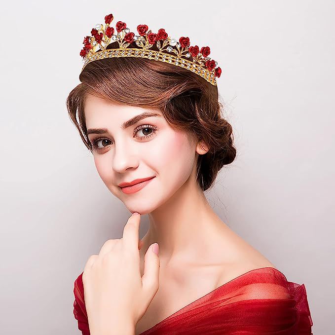 Barokowa ceramiczna korona ślu – Women'S Accessories Jewelry recenzja i cena